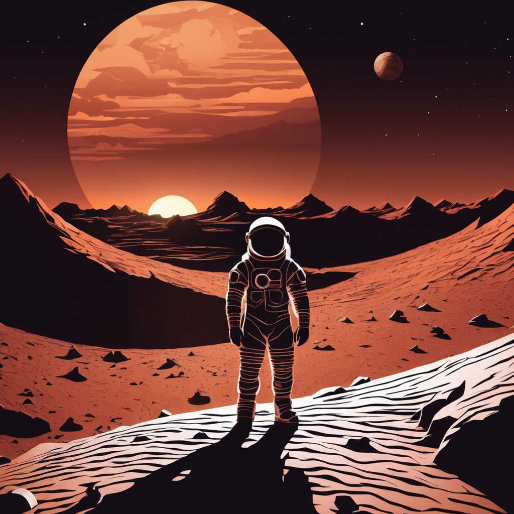 Astronaut on mars